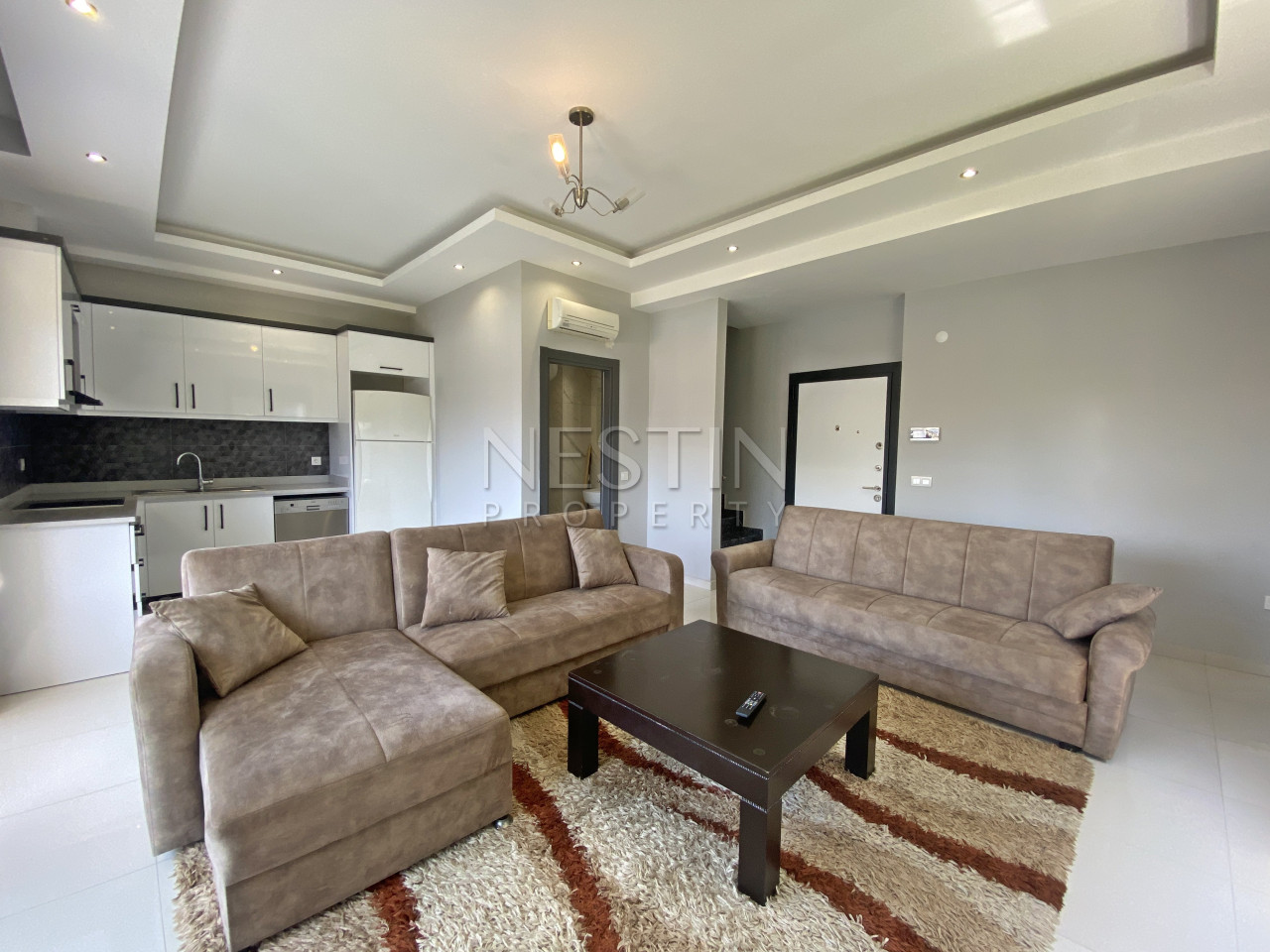 Садовый дуплекс 2+1 в районе Каргыджак в 300 м от Средиземного моря фото 4