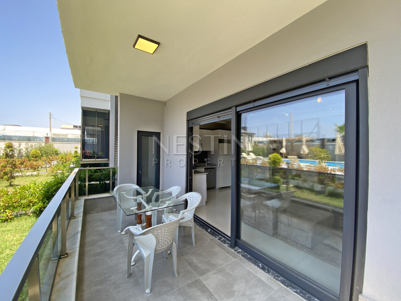 Садовый дуплекс 2+1 в районе Каргыджак в 300 м от Средиземного моря фото 16