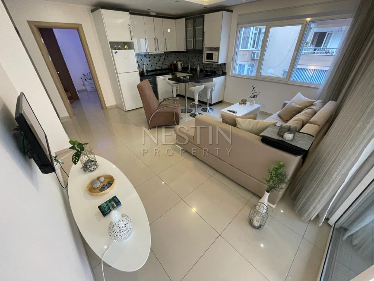 Квартира 1+1 в центре Аланьи в 300 м от пляжа Клеопатра фото 7