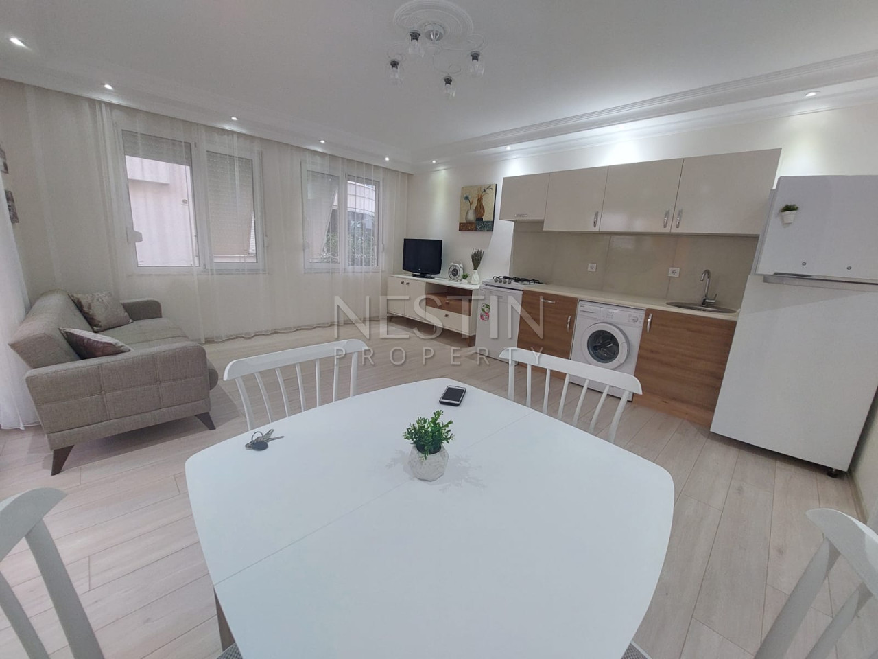 Меблированная квартира 1+1 в районе Оба в 250 м от Средиземного моря фото 6