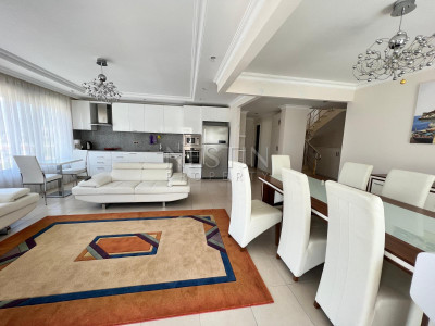 Меблированная квартира дуплекс 5+1 в районе Оба с видом на горы фото 2