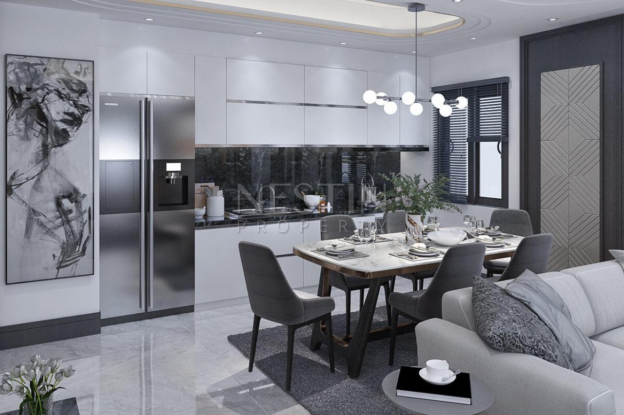 Просторный пентхаус 3+1 в новом доме на финальной стадии строительства в Махмутларе фото 9