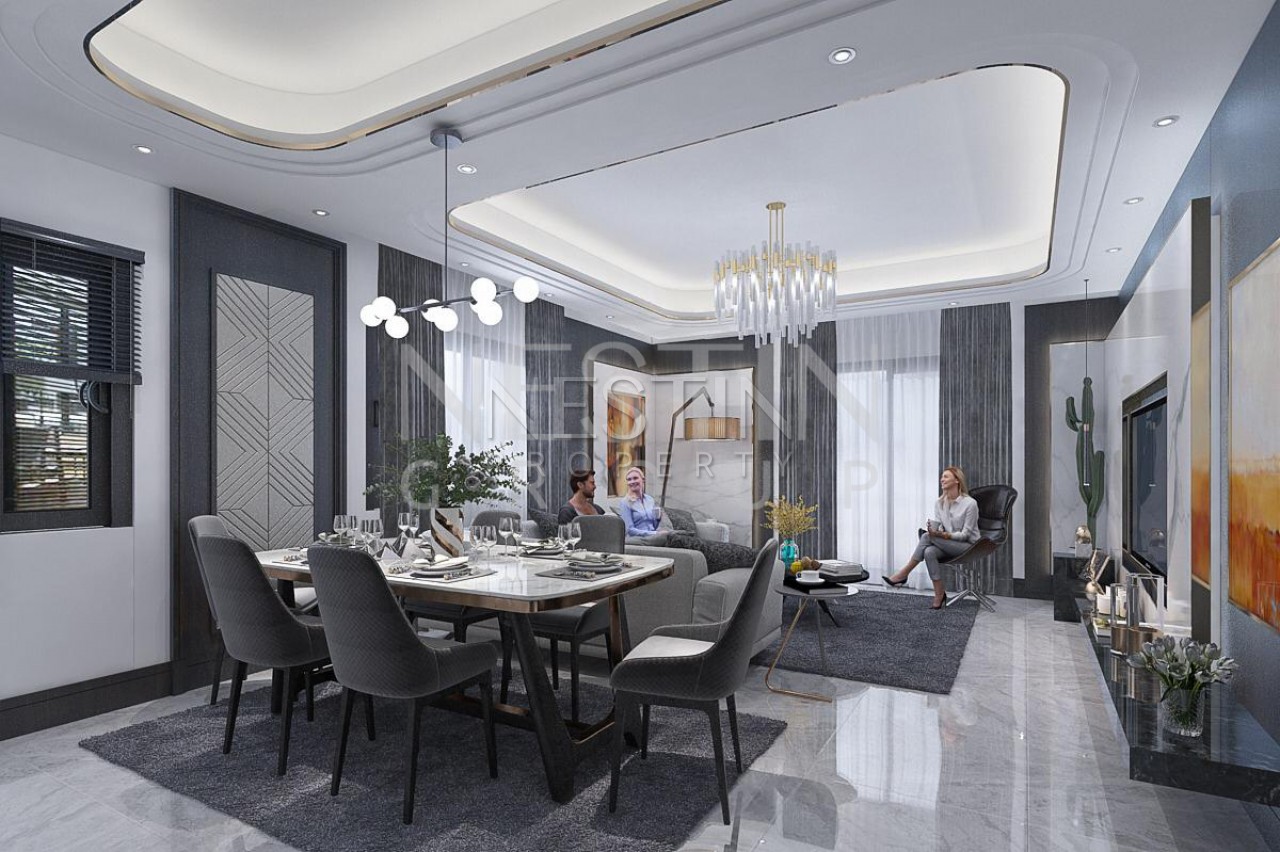 Просторный пентхаус 3+1 в новом доме на финальной стадии строительства в Махмутларе фото 19