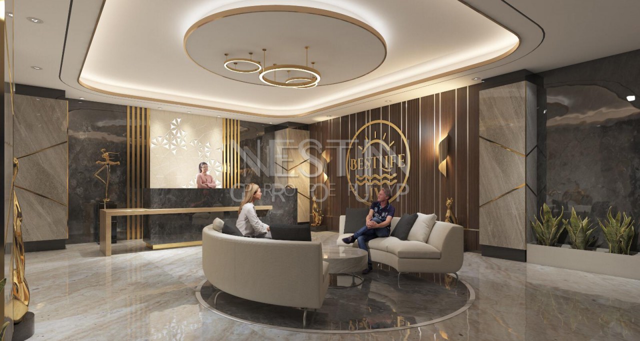 Просторный пентхаус 3+1 в новом доме на финальной стадии строительства в Махмутларе фото 24