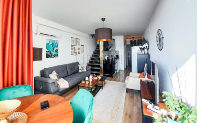 Квартира дуплекс 1+1 в районе Конаклы в 1500 м от Средиземного моря. фото 4