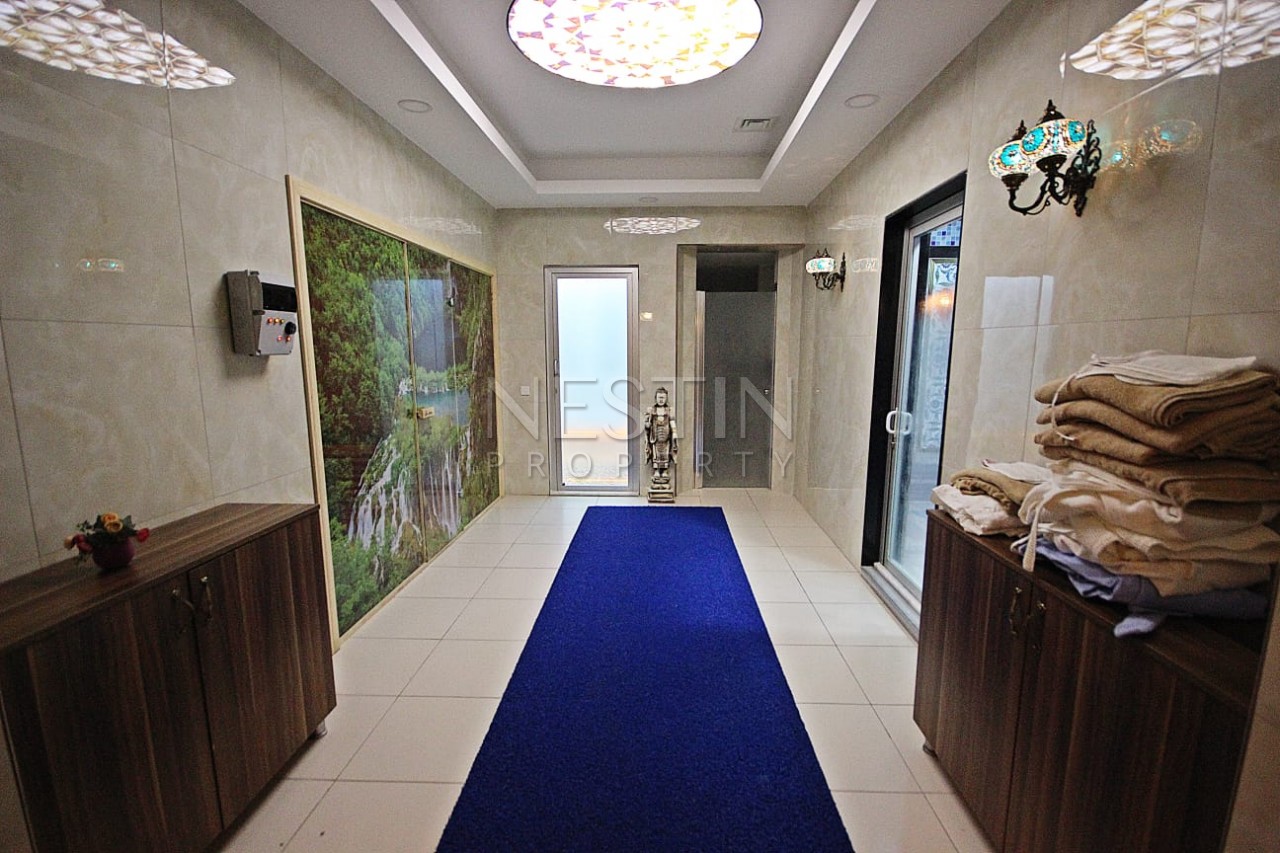 Очень большая квартира 1+1 с видом на море в новой резиденции фото 10