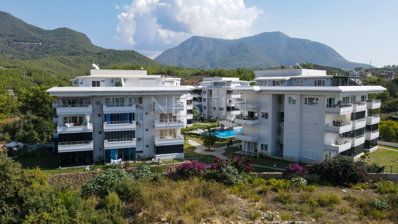 Квартира-дуплекс 3+1 в районе Оба в 7000 м от Средиземного моря фото 1