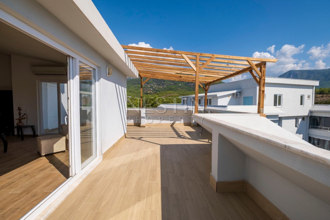 Квартира-дуплекс 3+1 в районе Оба в 7000 м от Средиземного моря фото 19