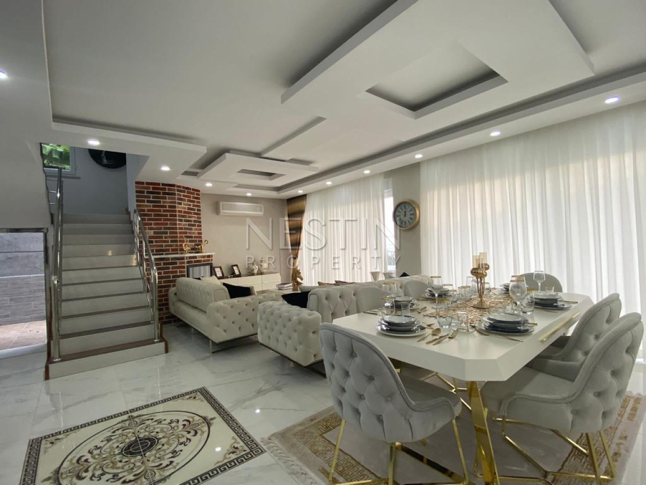 Вилла 3+1 в районе Аланьи в 1500 м от Средиземного моря фото 9