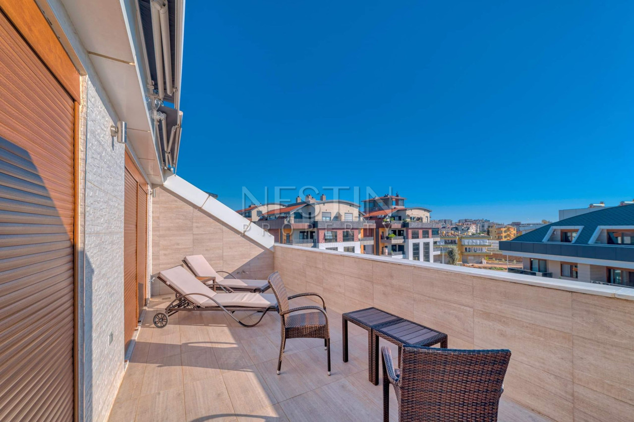 Квартира дуплекс 3+1, в районе Оба, в 750 м от Средиземного моря фото 11