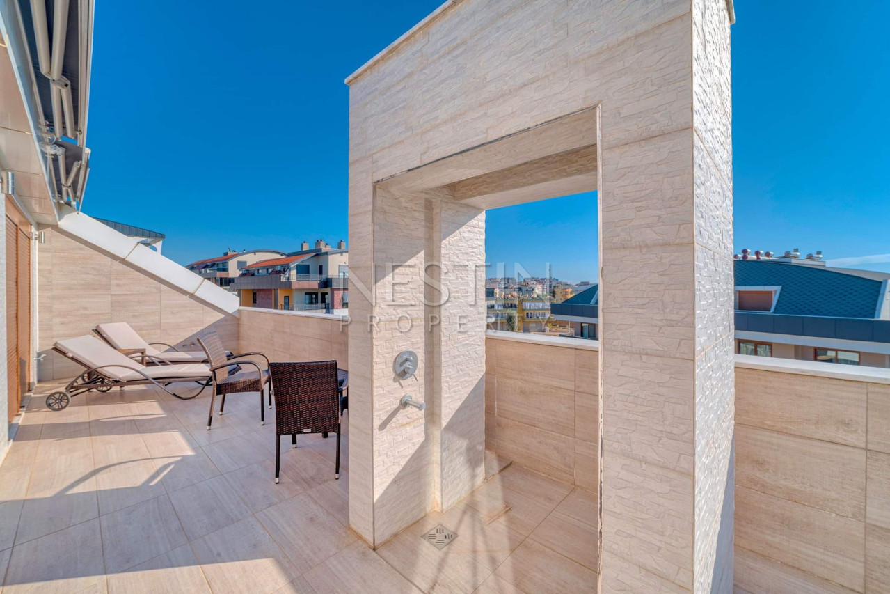 Квартира дуплекс 3+1, в районе Оба, в 750 м от Средиземного моря фото 13