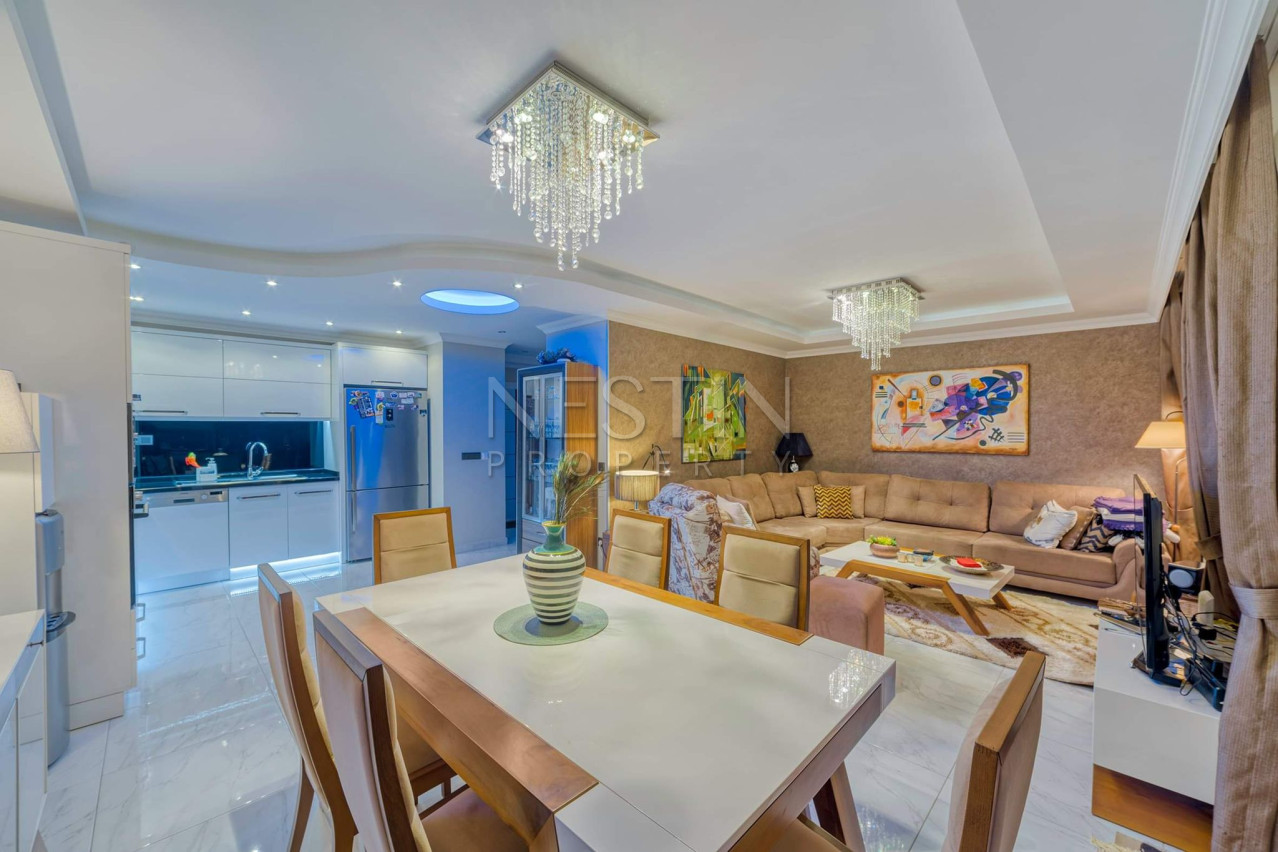 Квартира дуплекс 3+1, в районе Оба, в 750 м от Средиземного моря фото 14