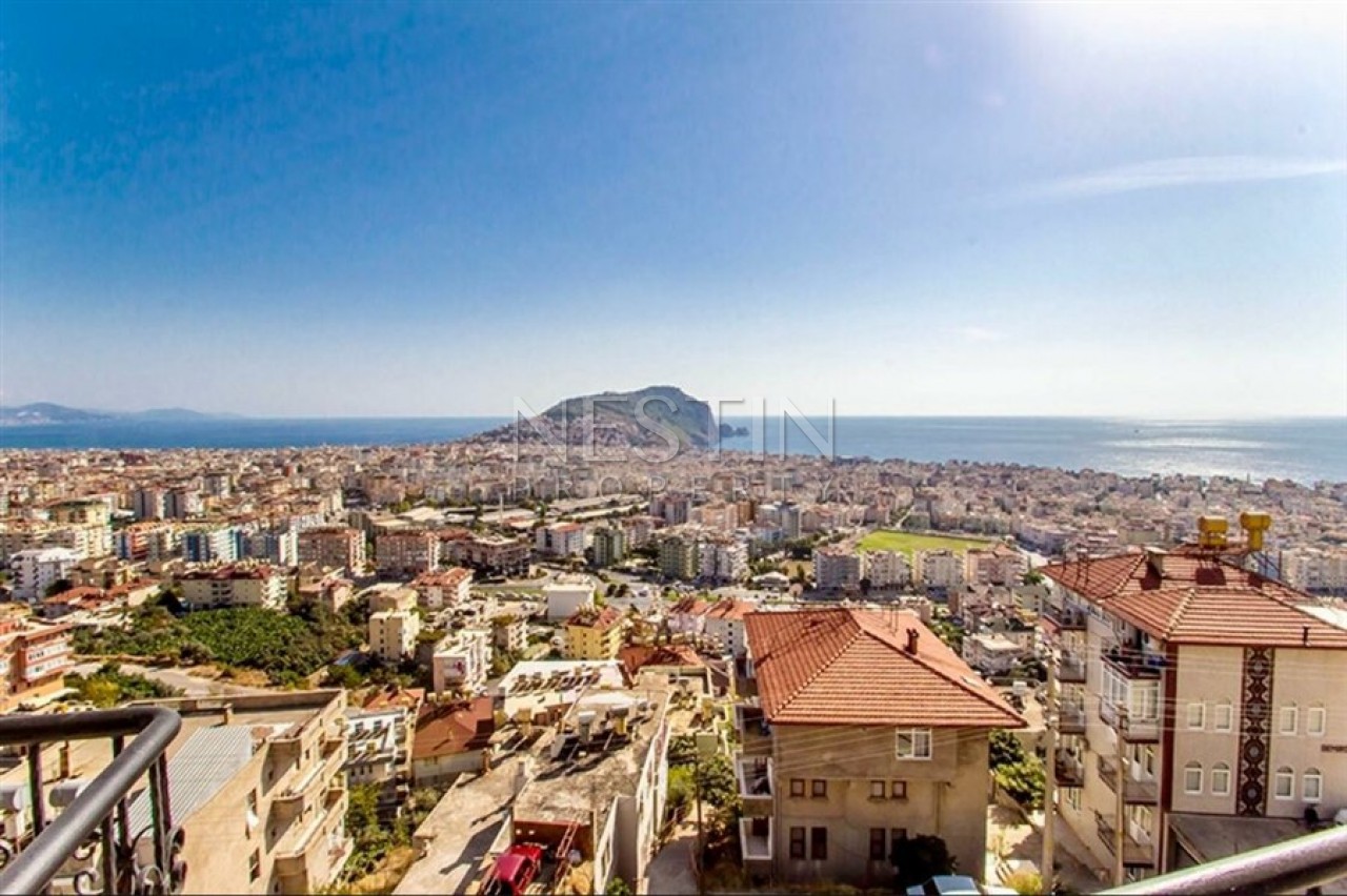 Прекрасная квартира 3+1 в центре Аланьи с захватывающим видом фото 8