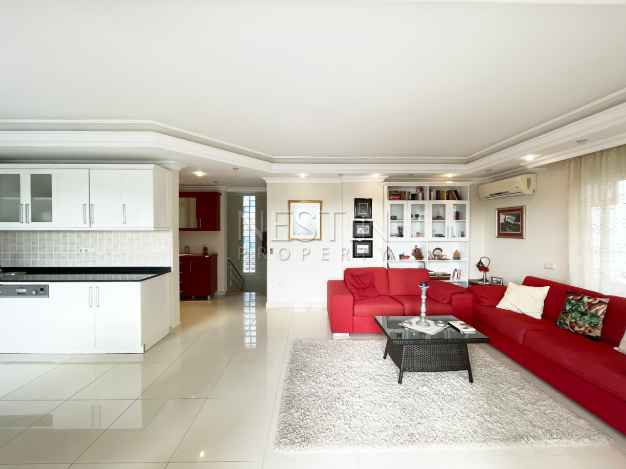 Квартира дуплекс 3+1 в районе Джикджилли с видом на горы фото 7