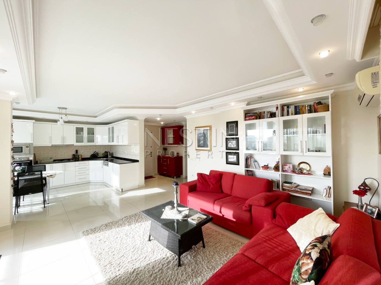 Квартира дуплекс 3+1 в районе Джикджилли с видом на горы фото 11