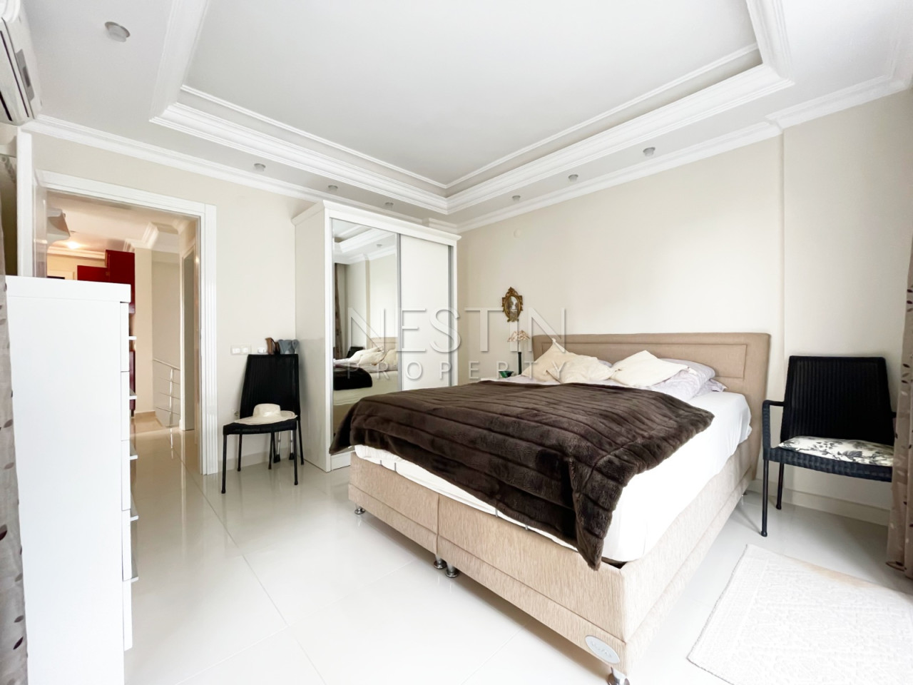 Квартира дуплекс 3+1 в районе Джикджилли с видом на горы фото 14