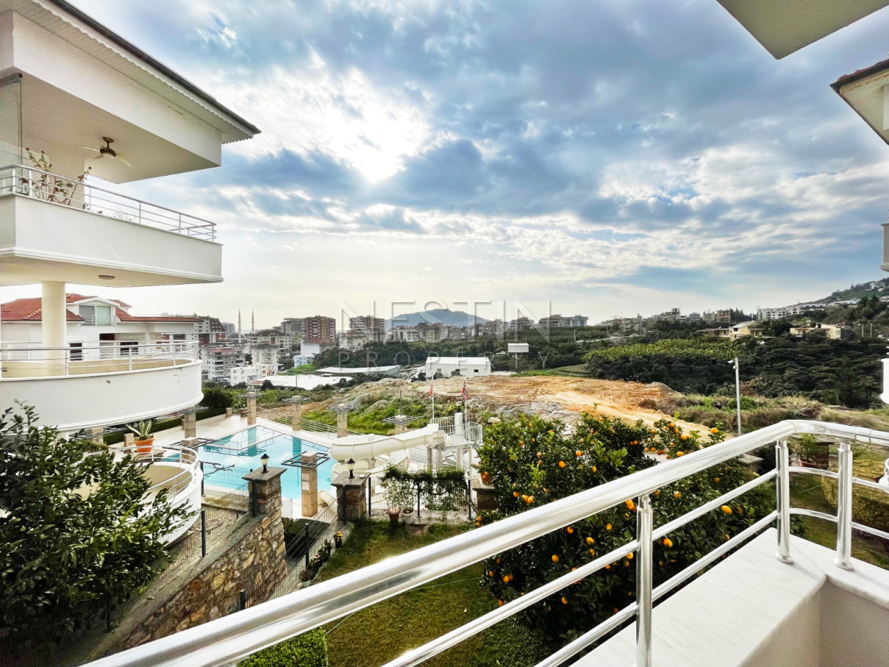 Квартира дуплекс 3+1 в районе Джикджилли с видом на горы фото 25