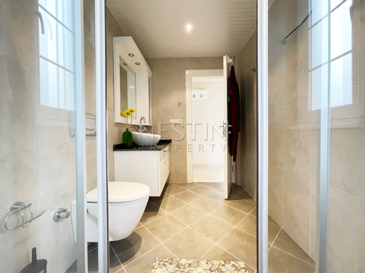 Квартира дуплекс 3+1 в районе Джикджилли с видом на горы фото 26