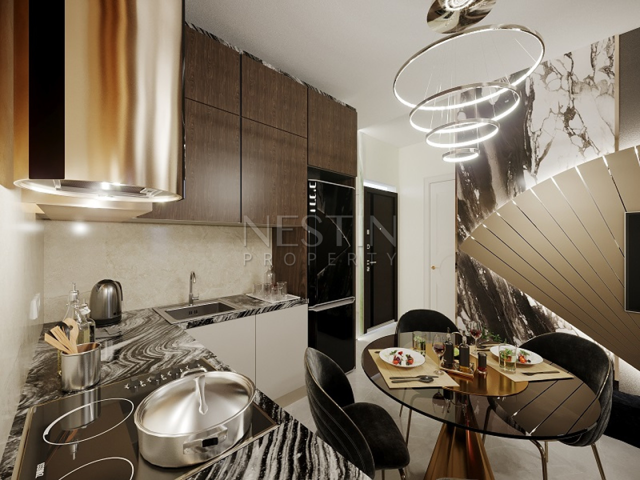 Квартира 1+1 в районе Демирташ в 800 м от Средиземного моря фото 13