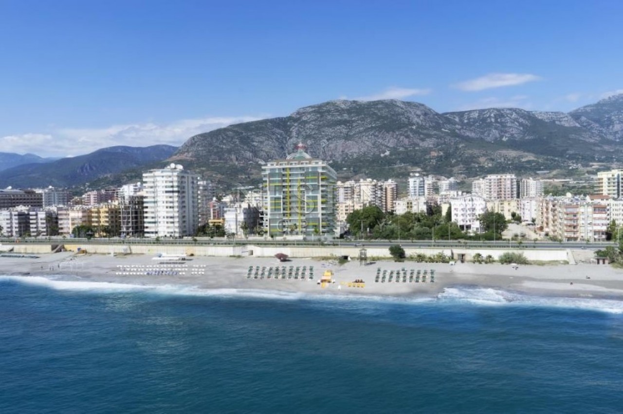 Апартаменты 2+1 в элитном жилом комплексе в Махмутларе на первой береговой линии фото 2