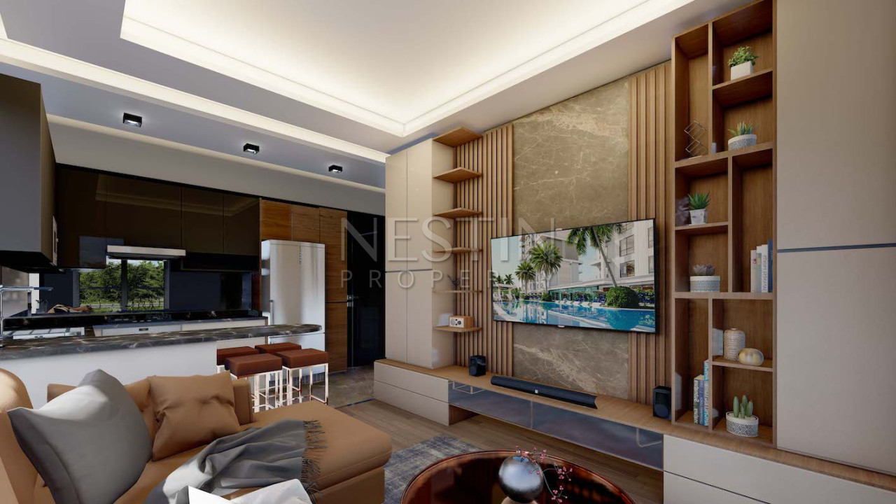 Новый жилой комплекс на стадии строительства в районе Паяллар в 1500 м от Средиземного моря фото 20