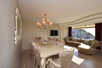 Вилла в районе Бекташ с панорамным видом на море и горы фото 19