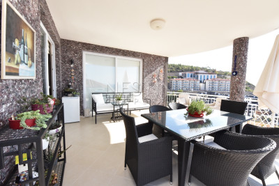 Вилла в районе Бекташ с панорамным видом на море и горы фото 34