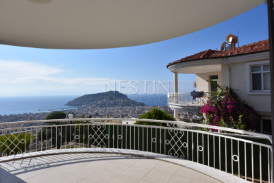 Вилла в районе Бекташ с панорамным видом на море и горы фото 39