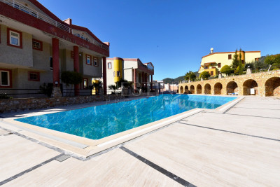 Вилла в районе Бекташ с панорамным видом на море и горы фото 49