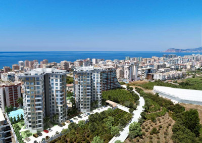 Квартира 1+1 в новом ЖК в районе Махмутлар в 100 м от Средиземного моря фото 13