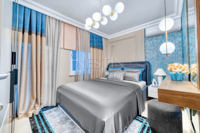 Роскошная вилла 4+1 в районе Тепе с видом на море и горы фото 14