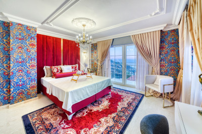 Роскошная вилла 4+1 в районе Тепе с видом на море и горы фото 25