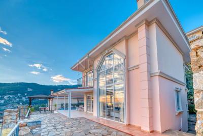 Роскошная вилла 4+1 в районе Тепе с видом на море и горы фото 44