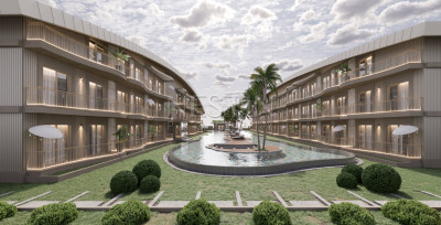 Новый жилой комплекс на стадии строительства в городе Анталья в районе Кунду фото 1