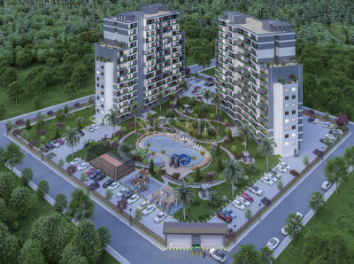 Новый жилой комплекс на этапе строительства в городе Мерсин в районе Соли фото 1
