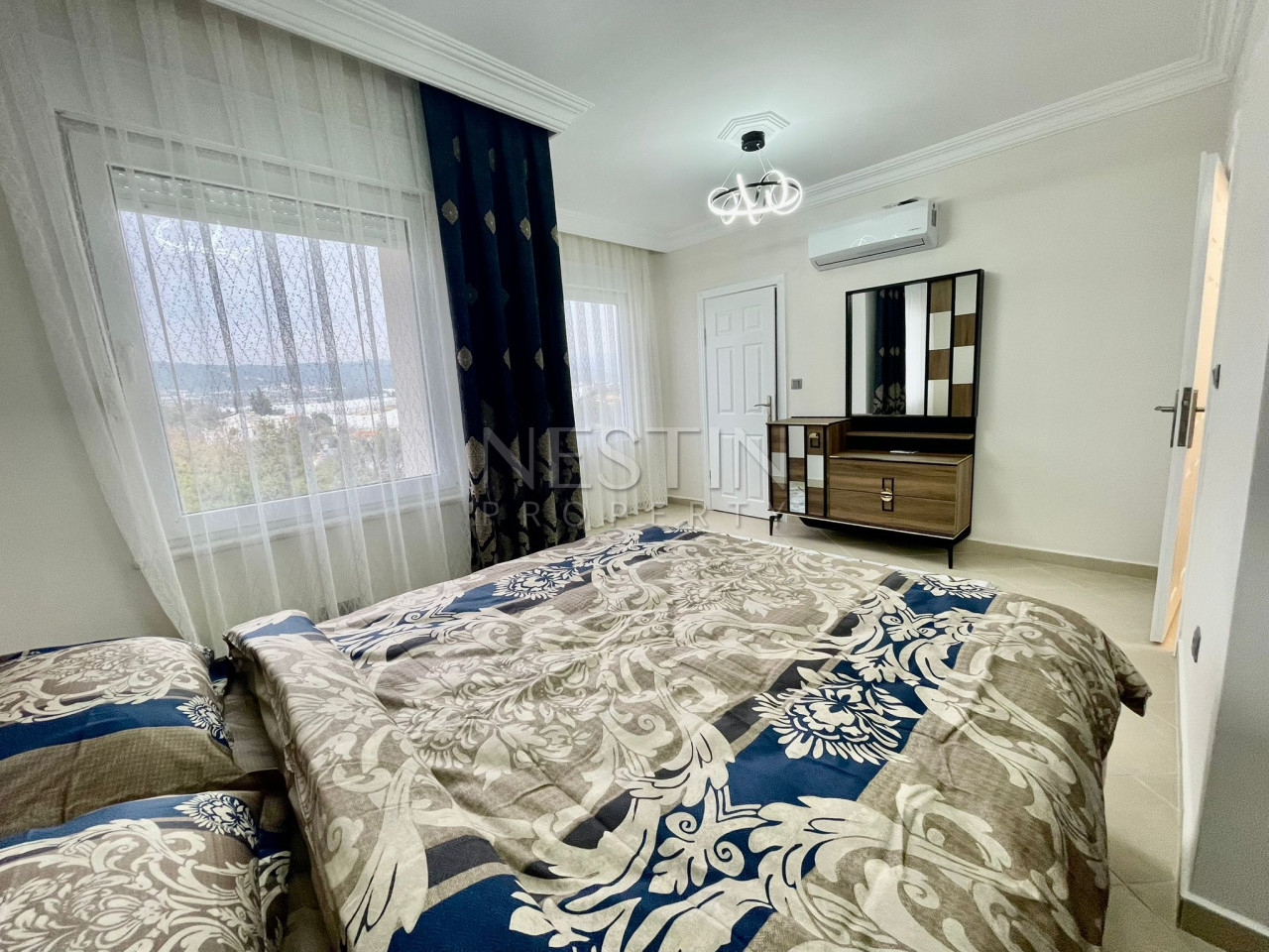 Квартира 3+1 в городе Аланья, в районе Авсаллар с видом на горы фото 13