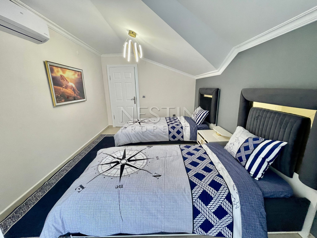 Квартира 3+1 в городе Аланья, в районе Авсаллар с видом на горы фото 16