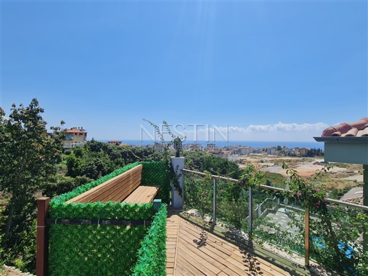 Вилла 4+1 в районе Бекташ в центре города Аланья с видом на горы и море фото 24