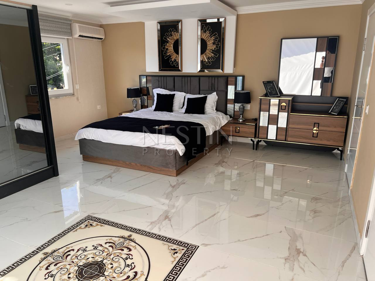 Вилла 3+1 в центре города Аланья в районе Динек с видом на море фото 13