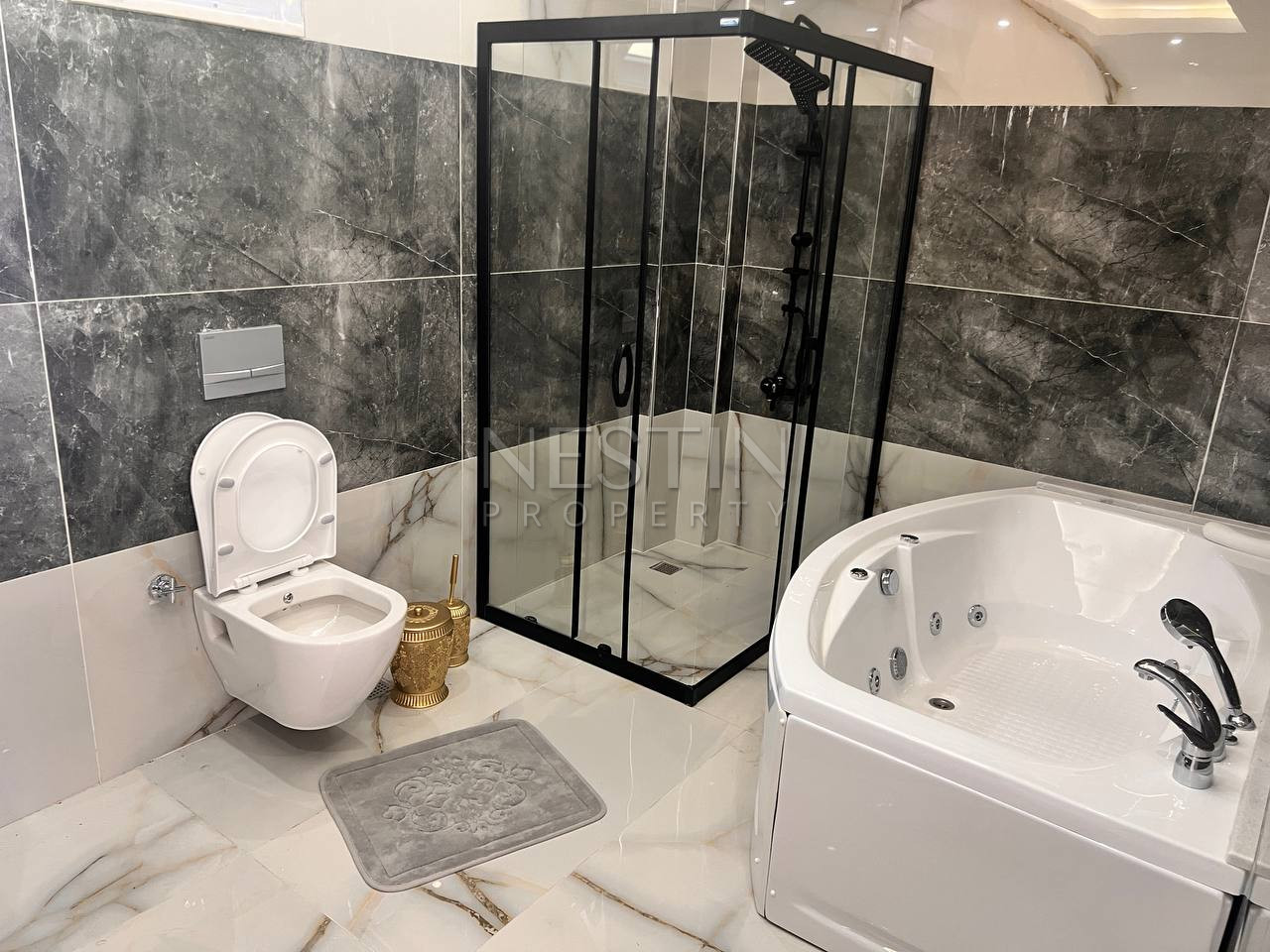 Вилла 3+1 в центре города Аланья в районе Динек с видом на море фото 27