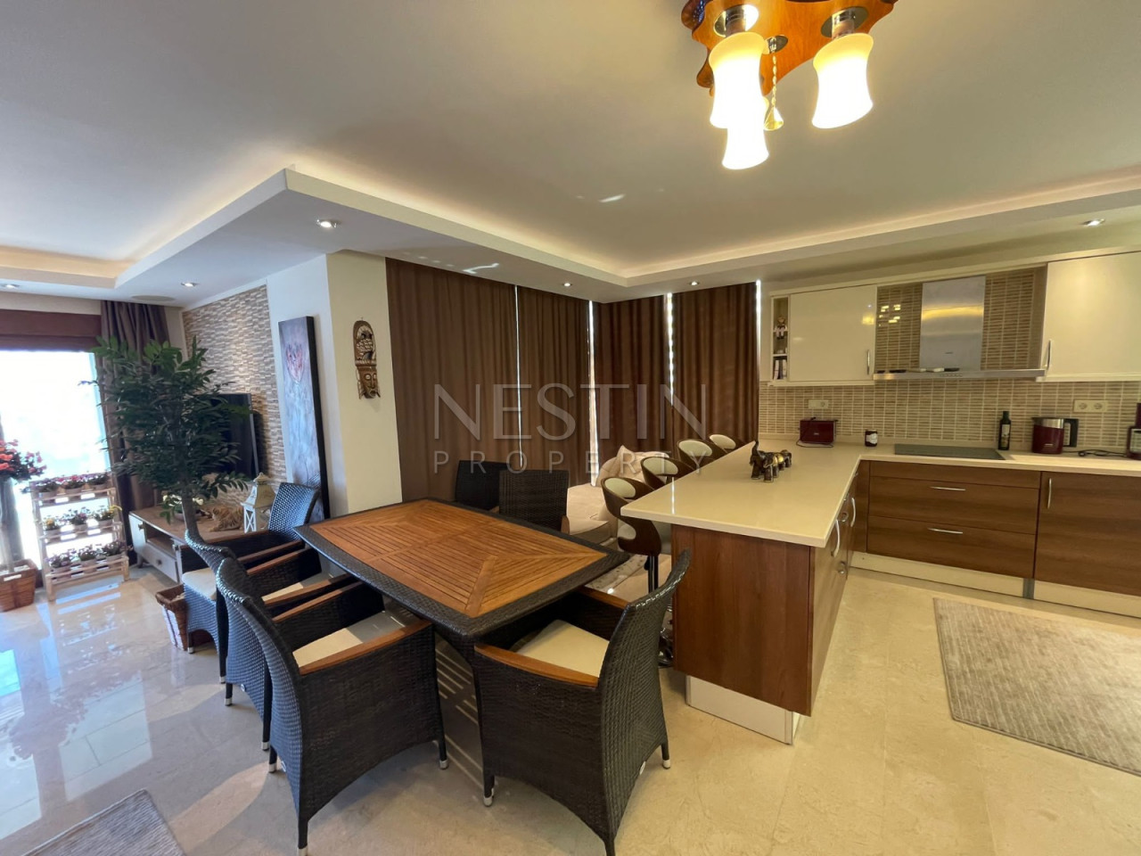 Квартира дуплекс 2+2 в районе Джикджилли в 200 м от Средиземного моря фото 10