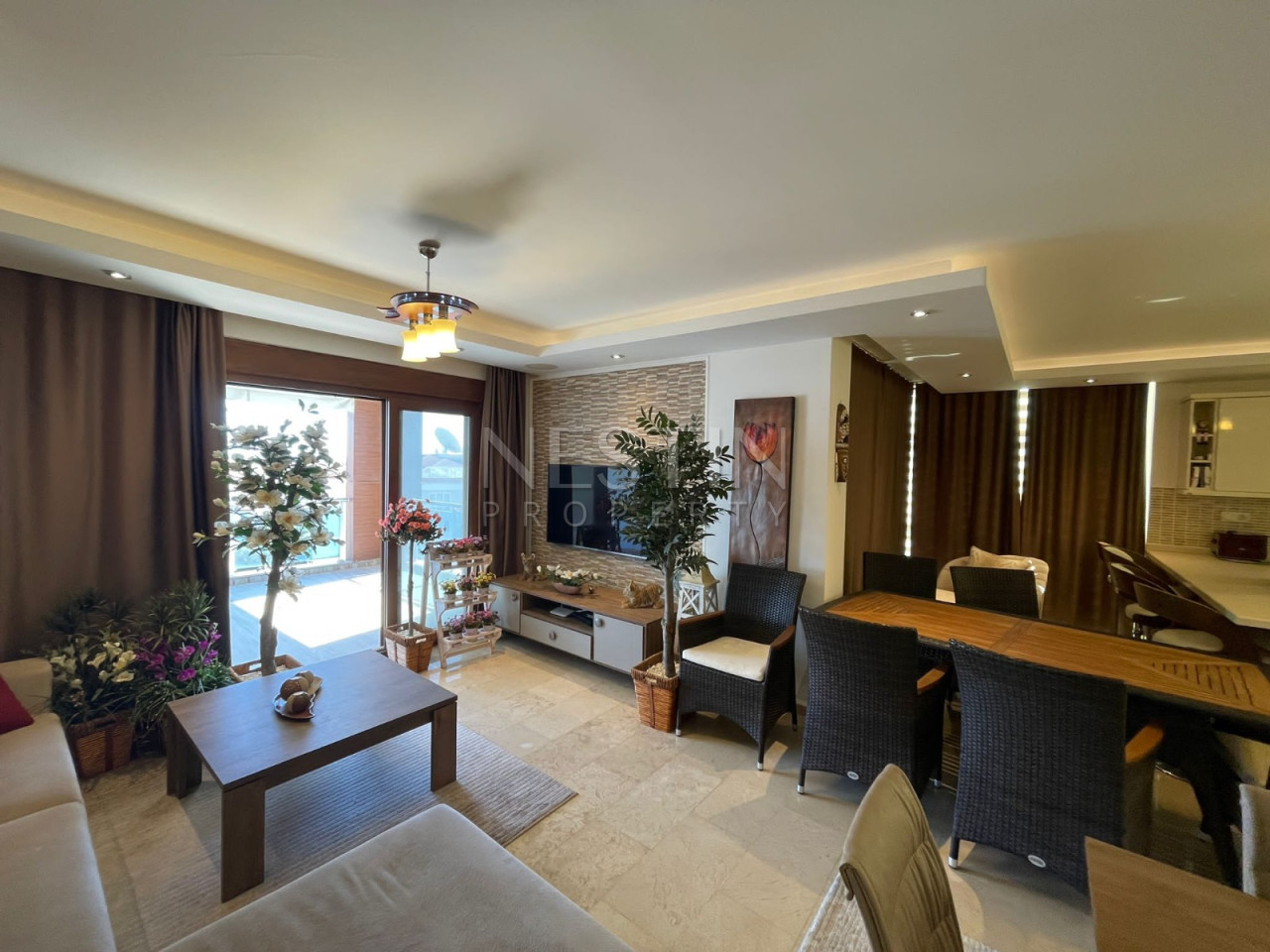 Квартира дуплекс 2+2 в районе Джикджилли в 200 м от Средиземного моря фото 12