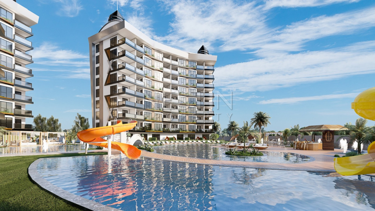 Квартира 1+1 в районе Паяллар на стадии строительства в 1550 м от Средиземного моря фото 3