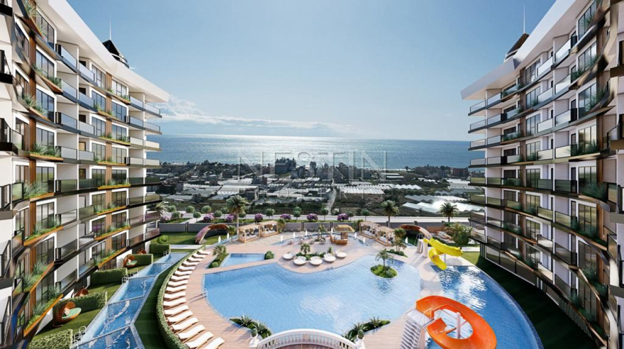 Квартира 1+1 в районе Паяллар на стадии строительства в 1550 м от Средиземного моря фото 4