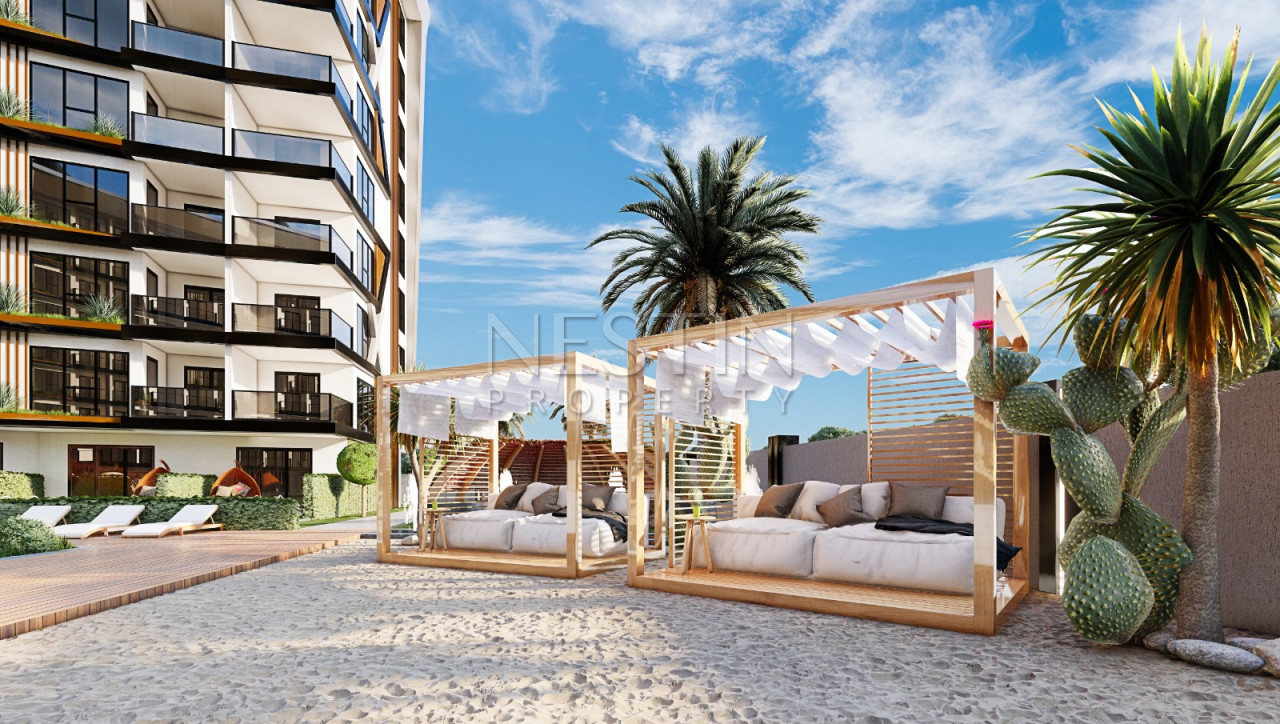 Квартира 1+1 в районе Паяллар на стадии строительства в 1550 м от Средиземного моря фото 5