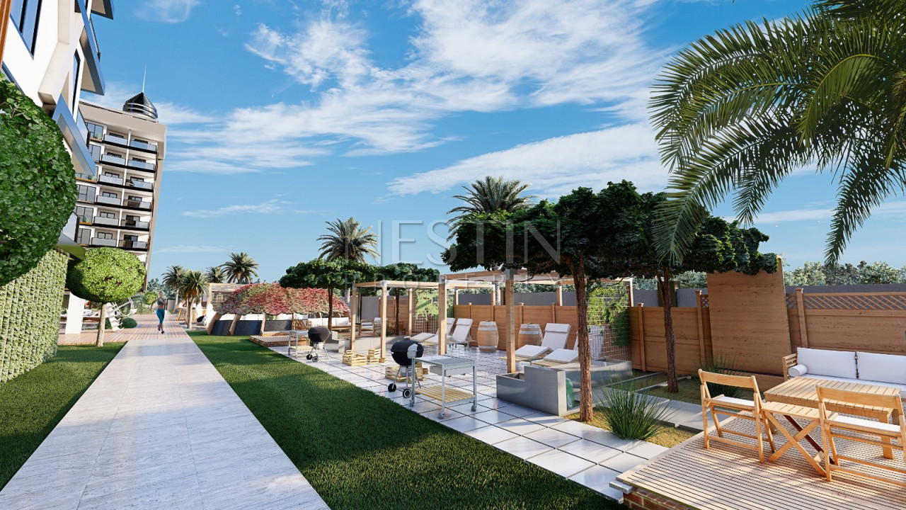 Квартира 1+1 в районе Паяллар на стадии строительства в 1550 м от Средиземного моря фото 11