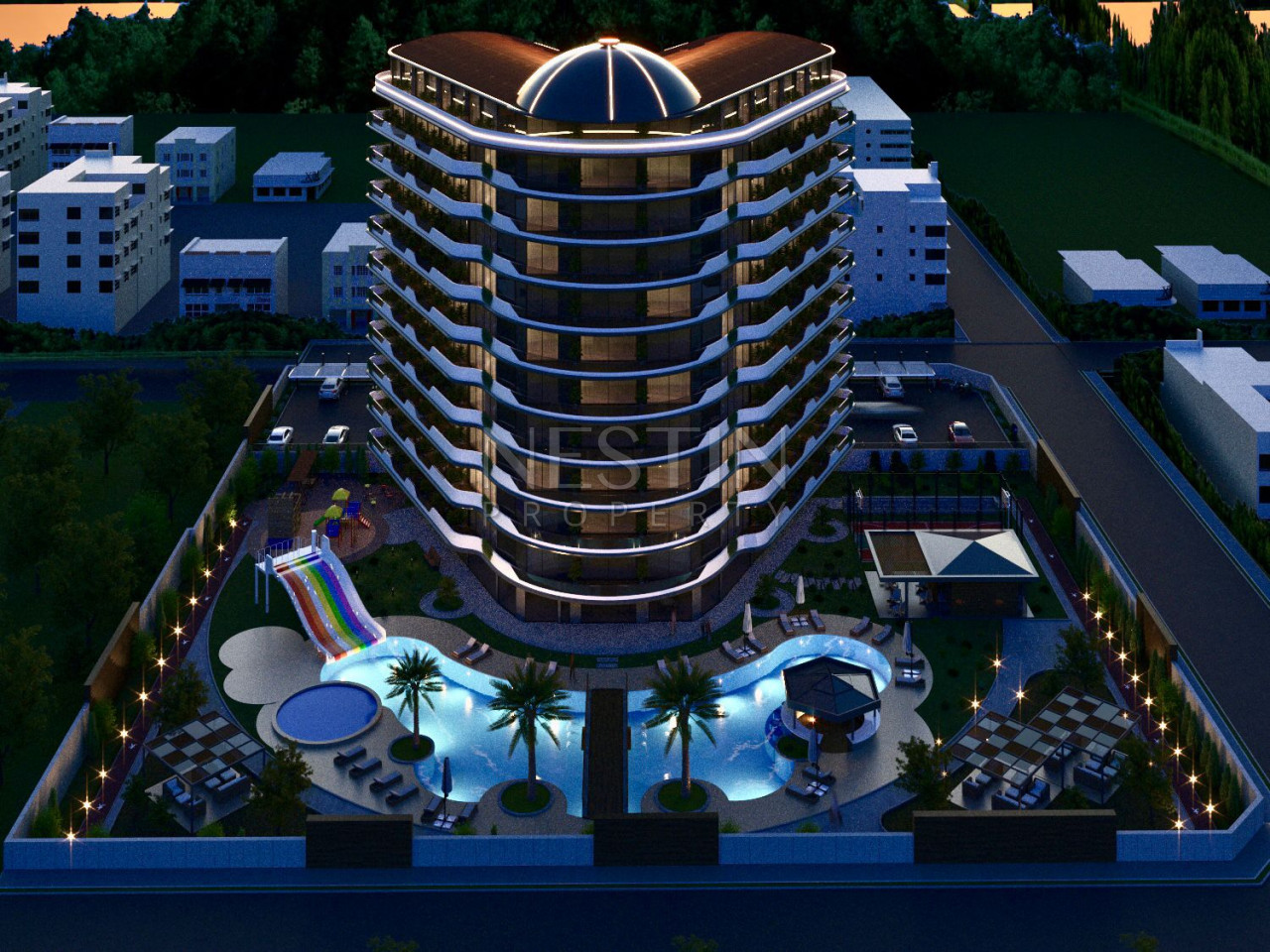 Квартира 1+1 в городе Газипаша на стадии строительства в 1700 м от Средиземного моря фото 7