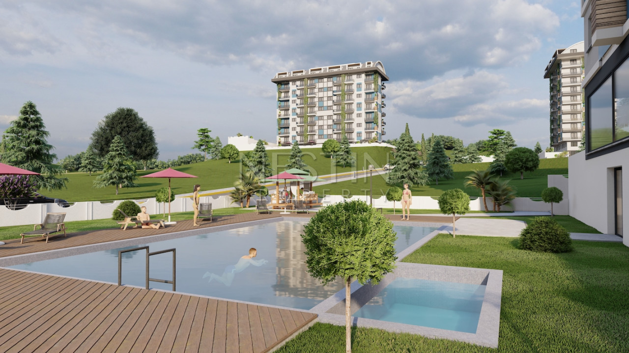 Новый проект на стадии строительства в районе Демирташ в 2000 м от Средиземного моря фото 23