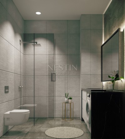 Квартиры 1+1 и дуплексы 2+1 в новом жилом комплексе в районе Оба на этапе строительства фото 22