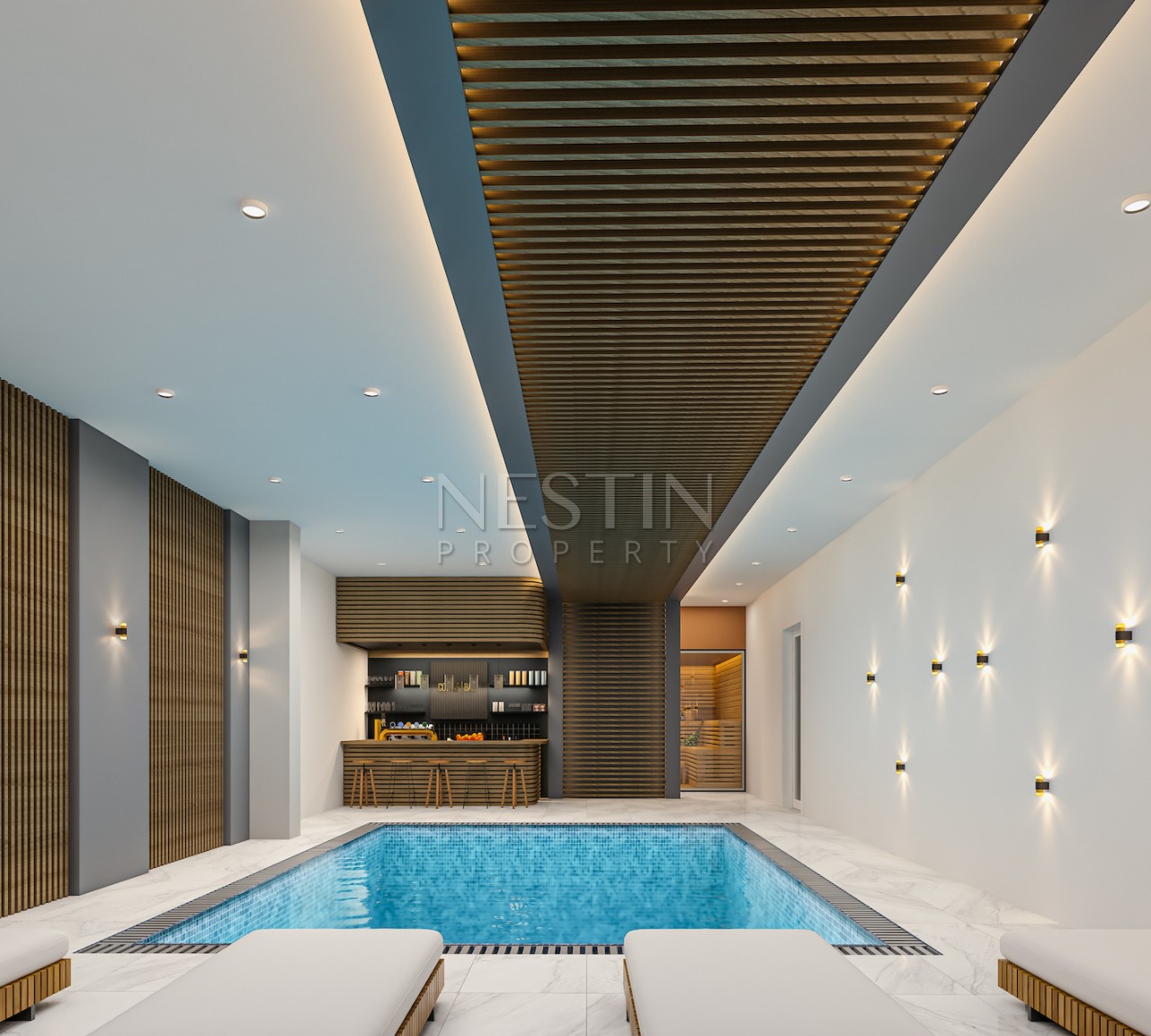 Новый жилой комплекс на стадии строительства в районе Тосмур в 700 м от Средиземного моря фото 31